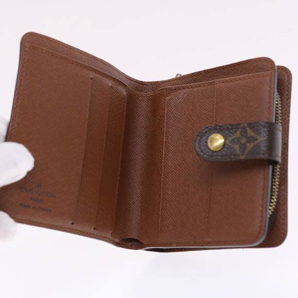 LOUIS VUITTON Monogram Compact Zip Wallet M61667 LV Auth 50449 - Picture 8 of 16